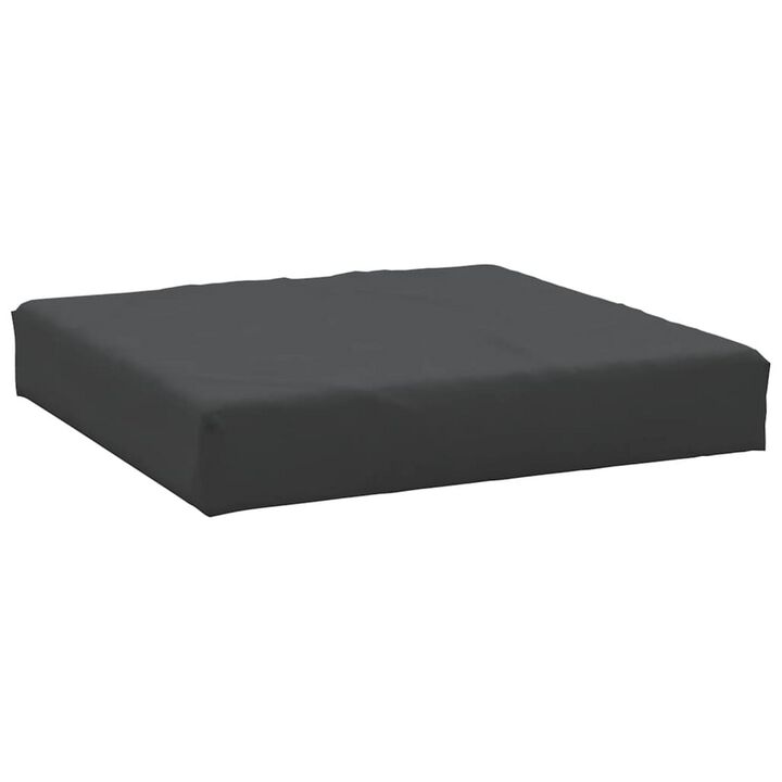 Paom 3pc Outdoor Pallet Cushion Set, Plush Patio Black Oxford Fabric - Benzara