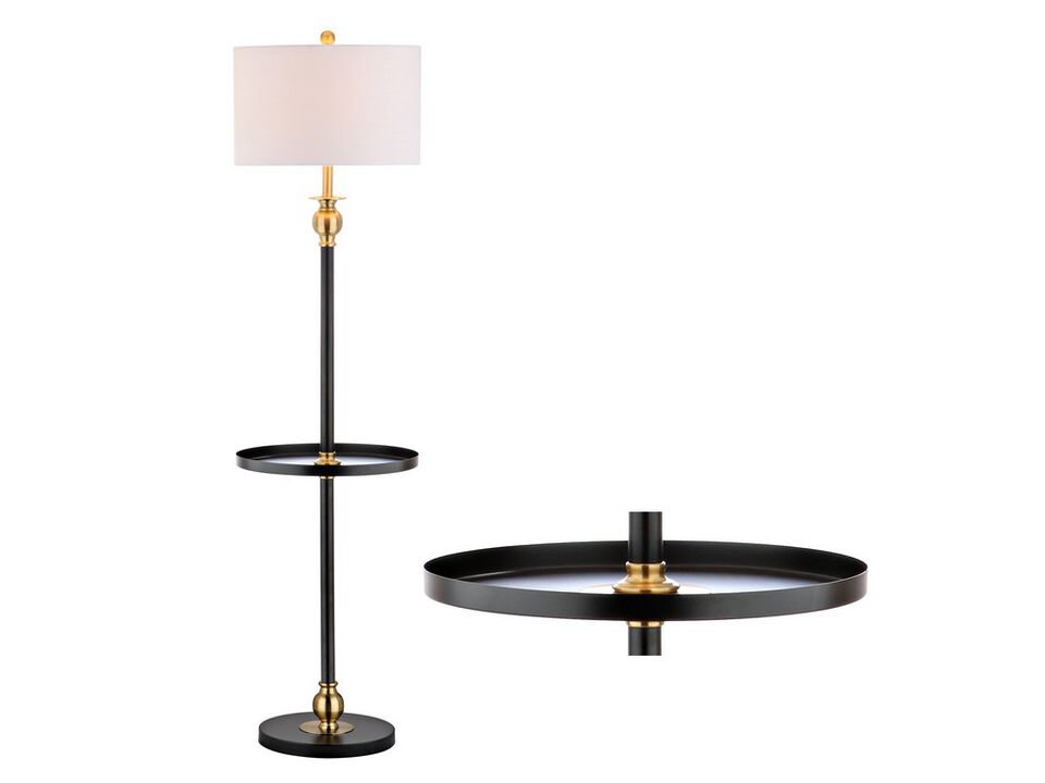 Evans Metal LED End Table Floor Lamp