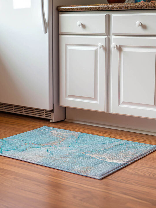 Odyssey OY7 Teal 20" x 30" Rug