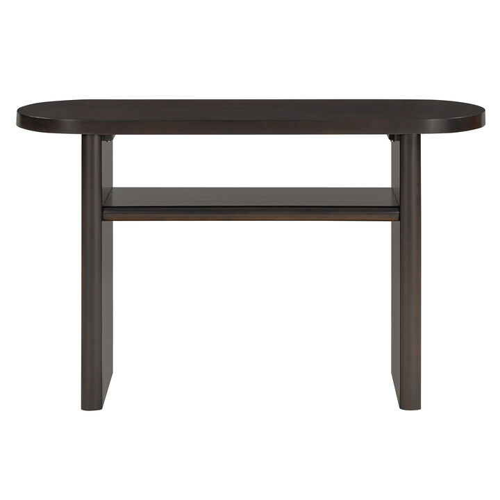 Merax Simple Style Console Table with Shelf