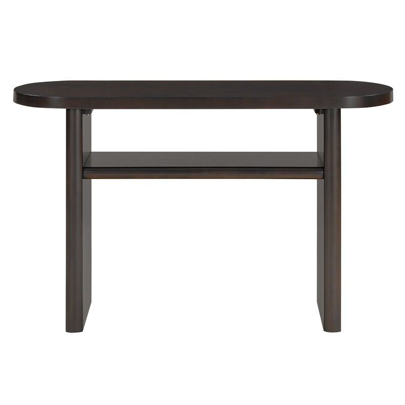 Merax Simple Style Console Table with Shelf