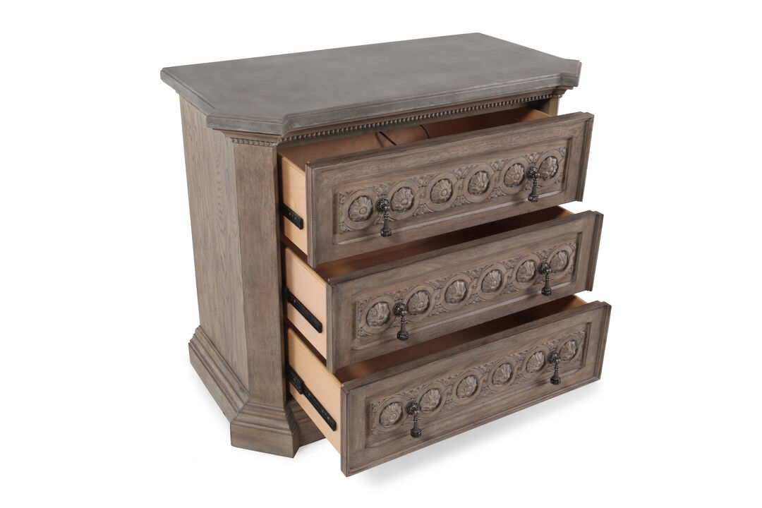 A.R.T. Arch Salvage Gabriel Bedside Chest in Light Brown