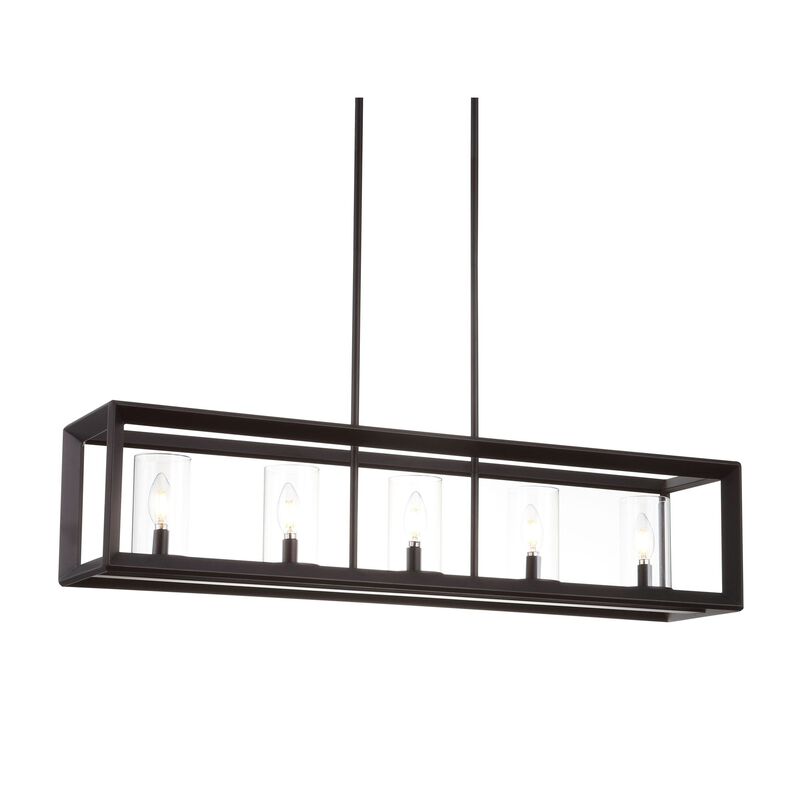 Anna Linear Metal/Glass LED Pendant