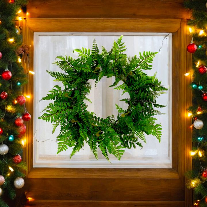 Fern Wreath – Lush and Elegant Greenery Décor for Home, Door, or Seasonal Display