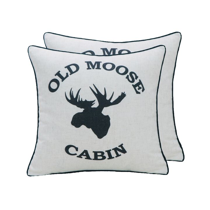 Cottage Icons throw pillow - set of 2
