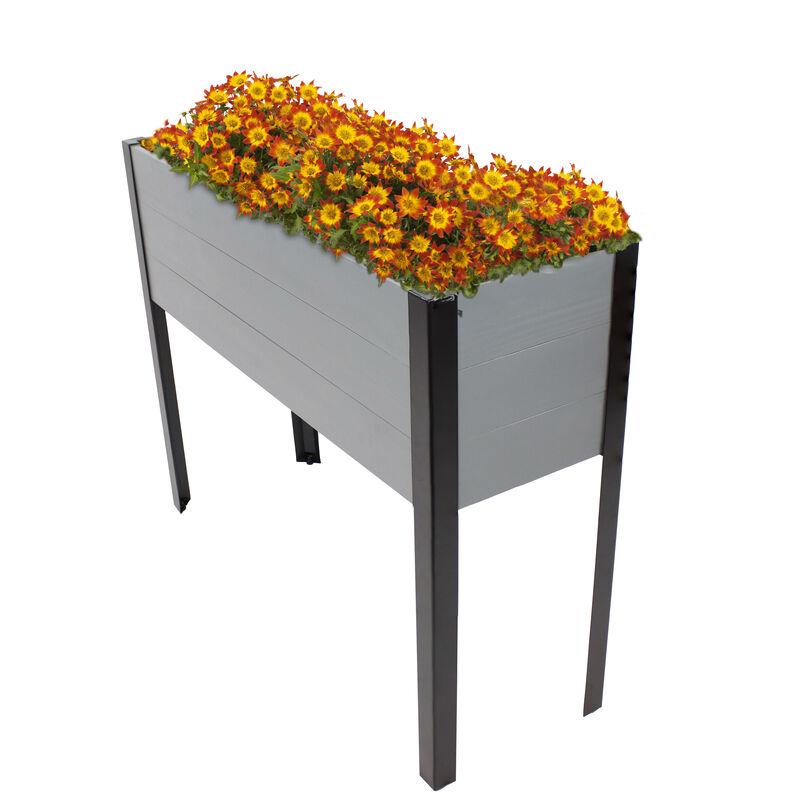Acacia Wood Raised Garden Bed with Removable Planter Bag