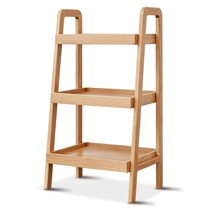 Storage Bench, 3-Tier Beech Wood Shoe Rack for Entryway