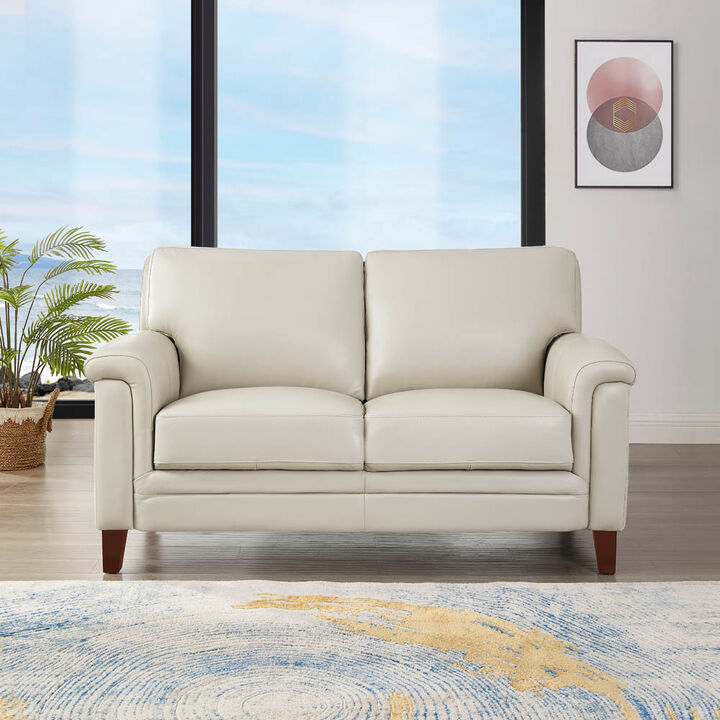 Westcott Top Grain Leather Loveseat