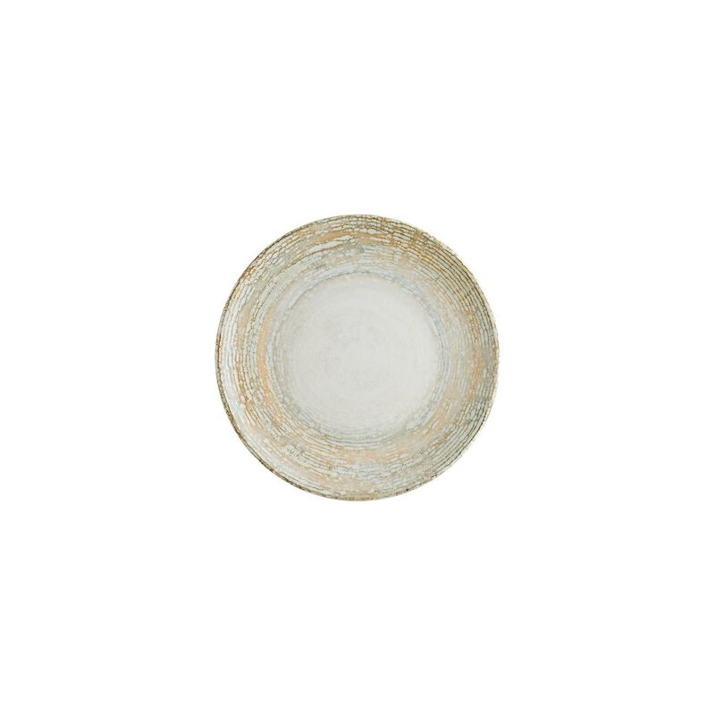 Patera dia.8.25" Round Decorated Porcelain Plate (Set of 4)