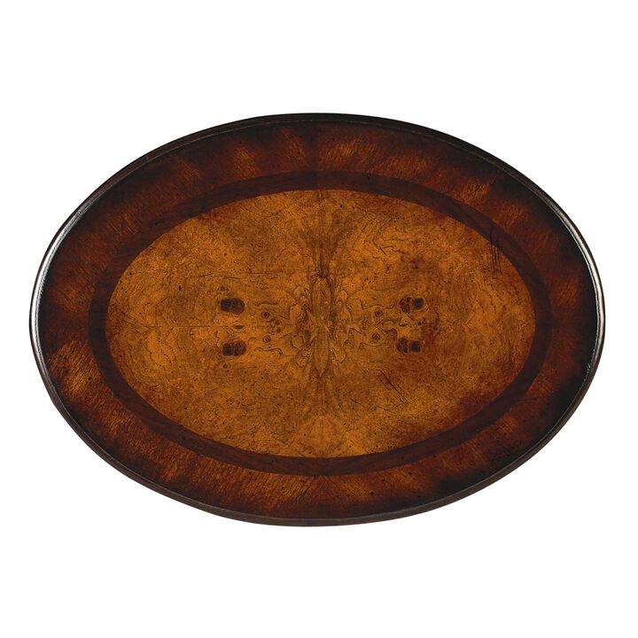 Handcrafted Cherry Oval Side Table, Belen Kox