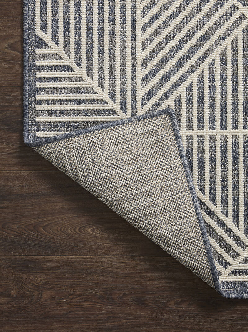 Rainier Denim/Ivory 9'2" x 12'2" Rug