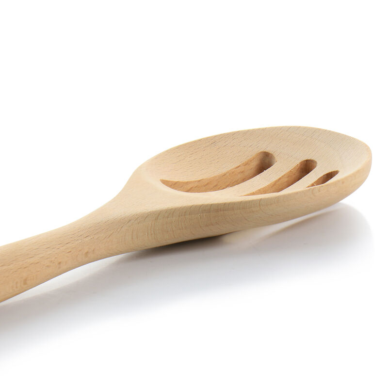 Martha Stewart Bainford 14 Inch Beech Wood Slotted Spoon