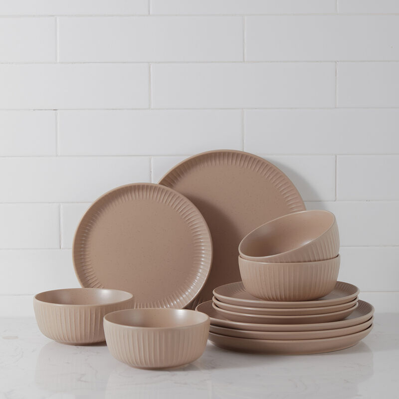 Stone Lain Logan Stoneware 24 Piece Dinnerware Set