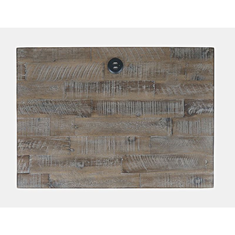 Jofran East Hampton Modern Coastal 25 Distressed Solid Wood Nightstand