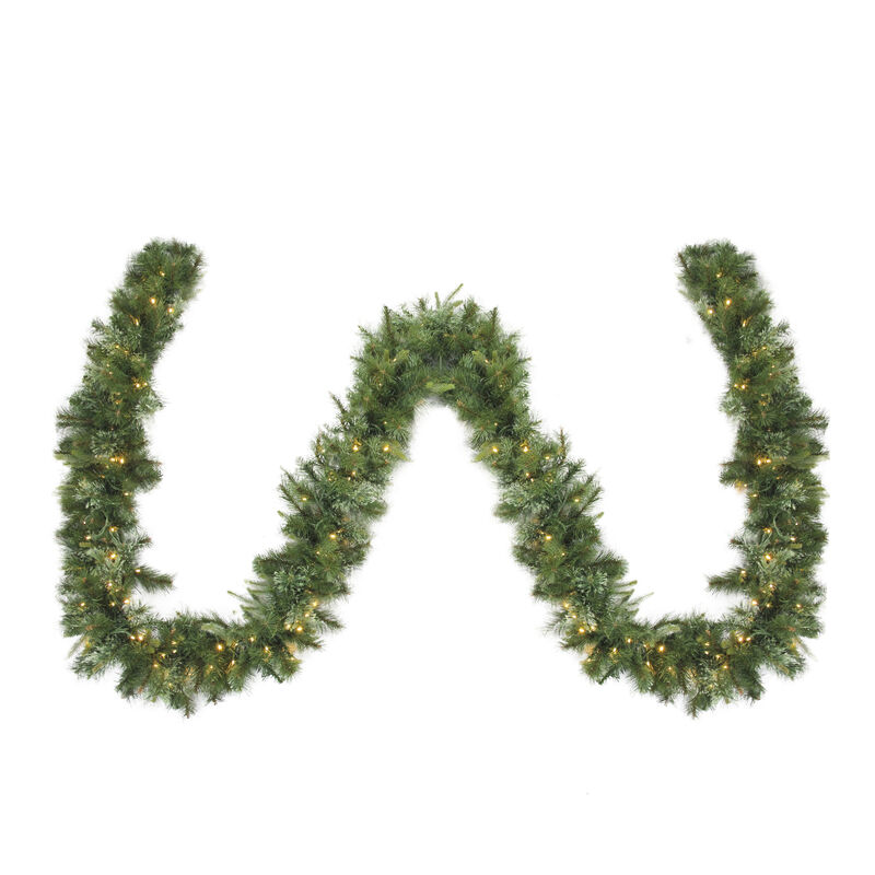 50' x 14" LED Lighted Ashcroft Cashmere Pine Commercial Christmas Garland - Clear Lights