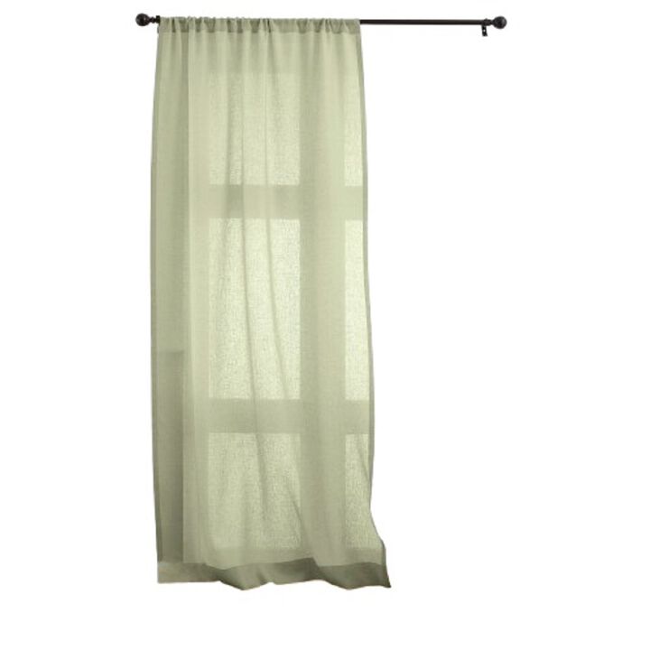 Solino Home 100% Pure Linen Sheer Curtain for Thanksgiving, Christmas