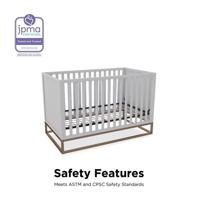Haven 3 in 1 Metal Base Crib