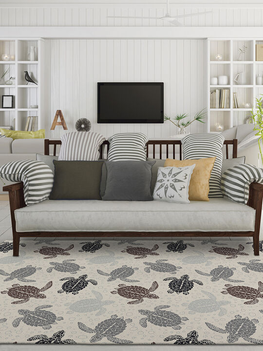 Seabreeze SZ13 Beige 5' x 7'6" Rug