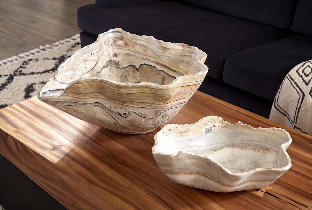 Cast Onyx Small Bowl in Faux Finish