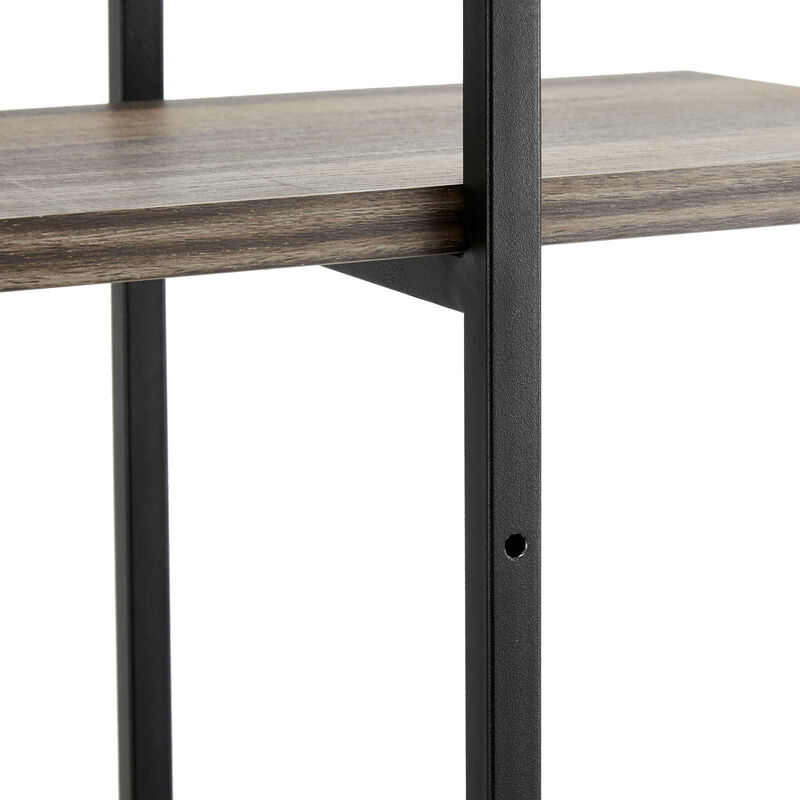 Antigua Crossed Double Rectangle 3-Tier Shelf Unit