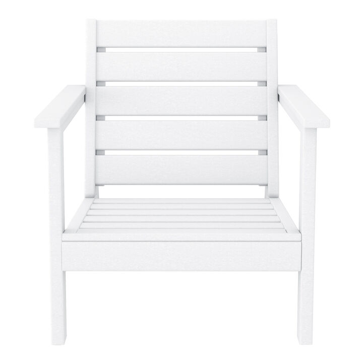 WestinTrends Outdoor Patio HDPE Deep Seating Armchair