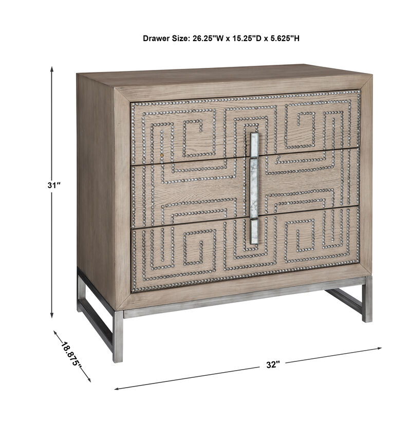 Devya Gray Oak Accent Chest