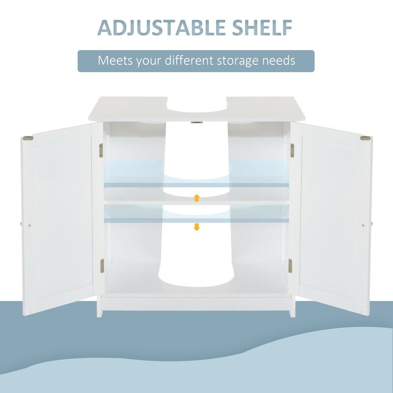 Bathroom Space Saver: White Pedestal Sink Storage Cabinet