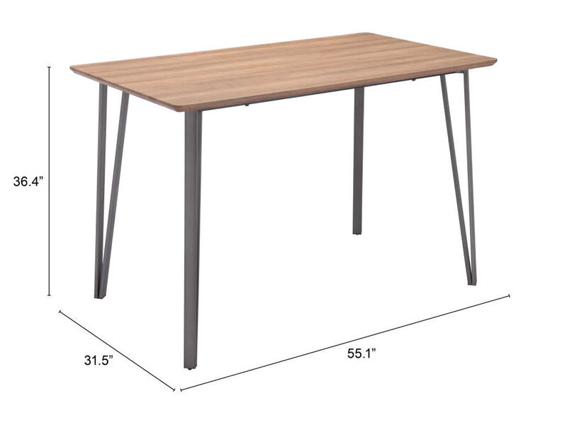 Doubs Counter Table Brown