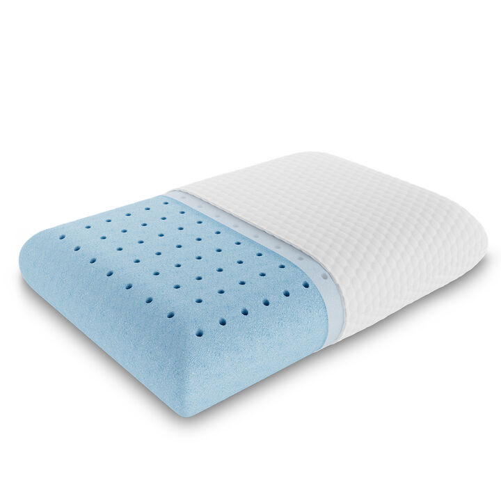 Cooling Gel Memory Foam Pillow with Washable Case and Neck Support