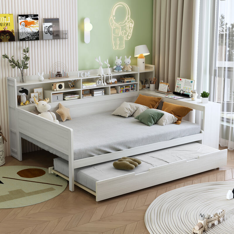Merax Daybed with Storage Shelves