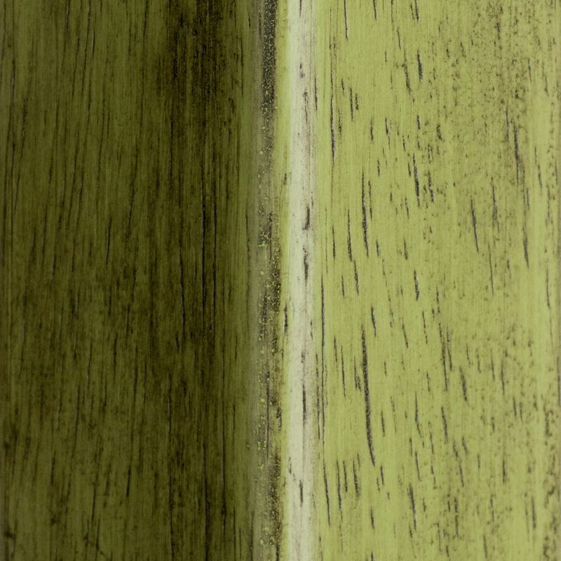 Winsome Wood Ivy Model Name Stool, Rustic Green/Walnut, 13.6x13.6x29.1