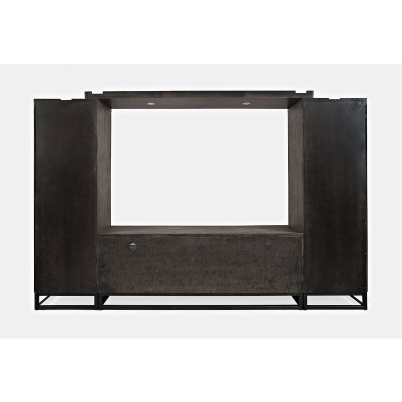 Jofran East Hampton Distressed Solid Wood Entertainment Center