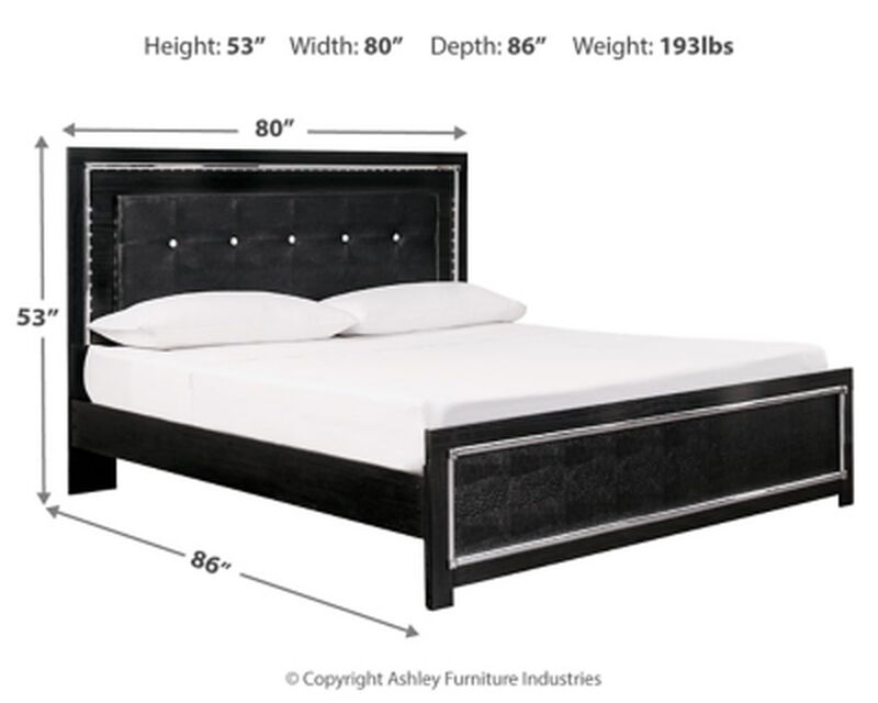 Kaydell King Upholstered Panel Bed