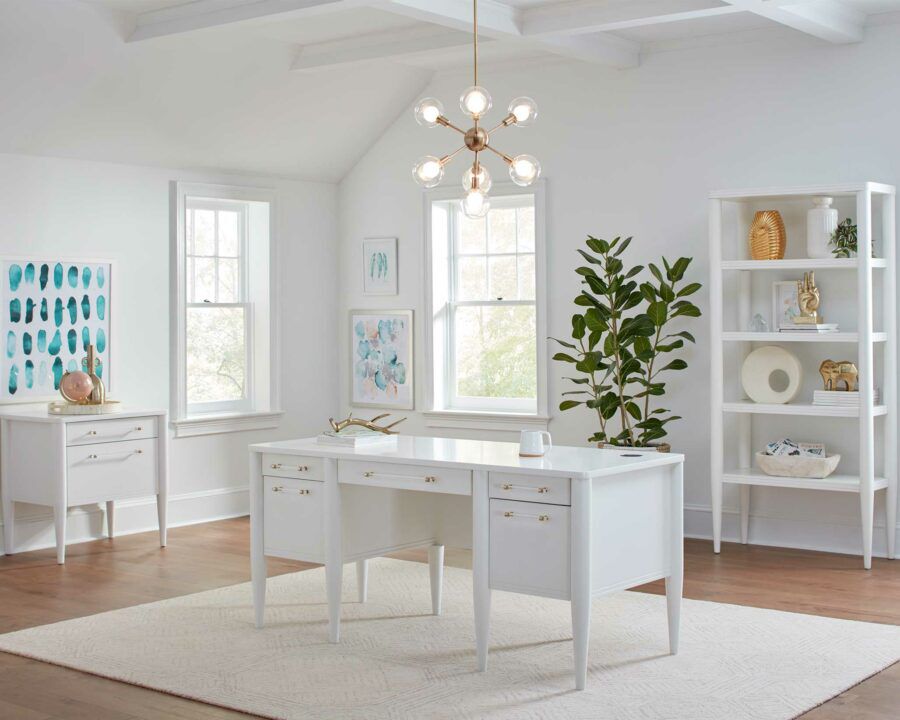Shasta 66" Half Pedestal Desk