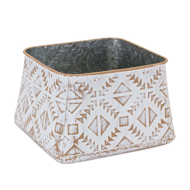 Set of 3 Metal Box Planters – Durable and Stylish Decorative Planters for Home or Garden