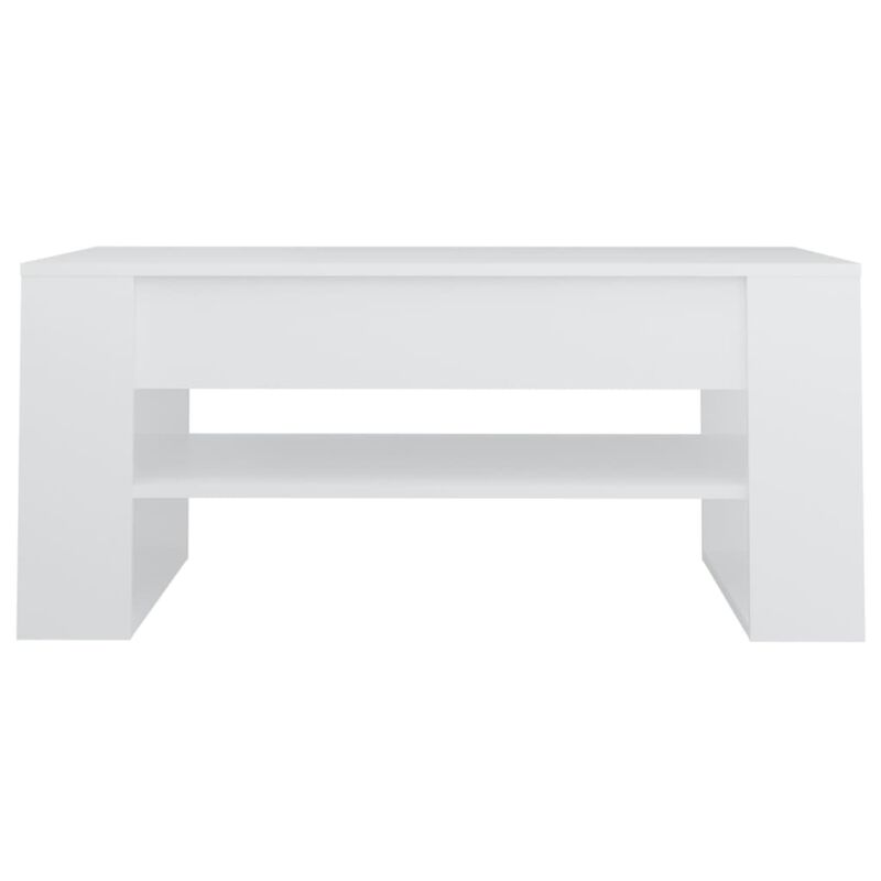 vidaXL Coffee Table White 40.2"x21.7"x17.7" Engineered Wood