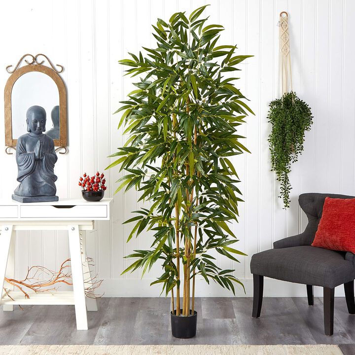Hivvago 5 Feet Fancy Style Bamboo Silk Tree