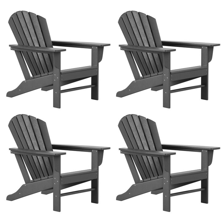 WestinTrends Outdoor Patio Adirondack Chair (Set of 4)