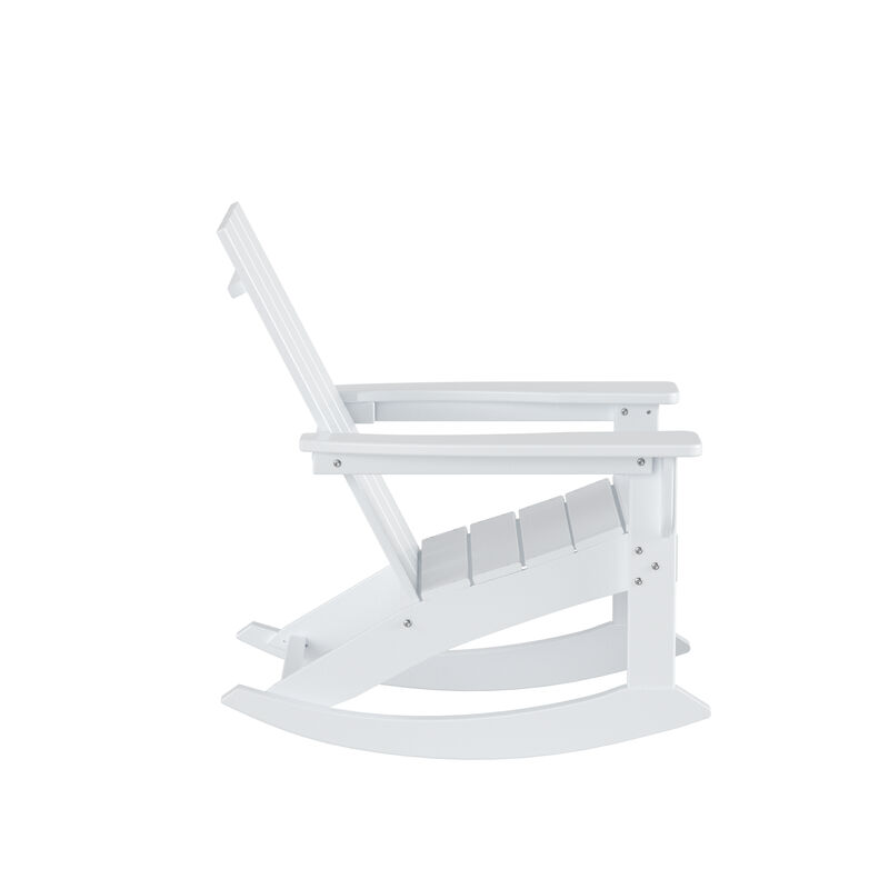 WestinTrends Modern Adirondack Outdoor Rocking Chair