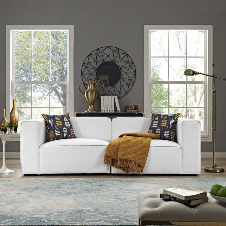 Commix Down Filled Overstuffed Performance Velvet 4-Piece Sectional Sofa