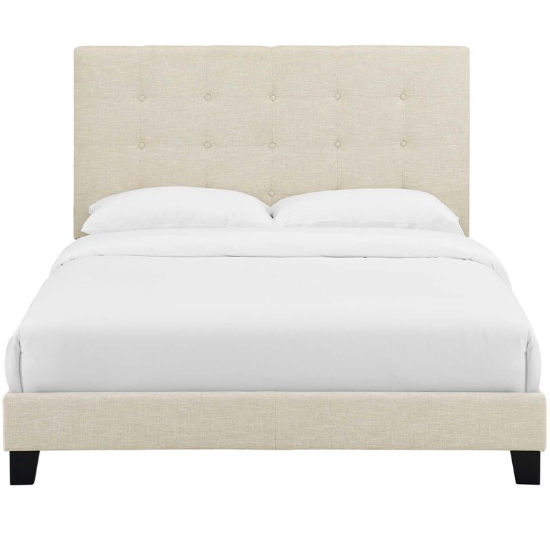 Modway - Melanie Full Tufted Button Upholstered Fabric Platform Bed