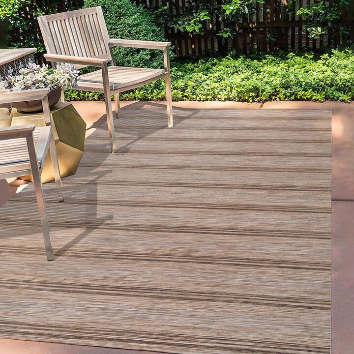 Bo Modern Farmhouse Wide Stripe Area Rug