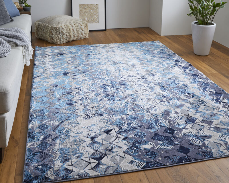 Indio 39H0F Blue/Ivory/Gray 9'2" X 12' Rug