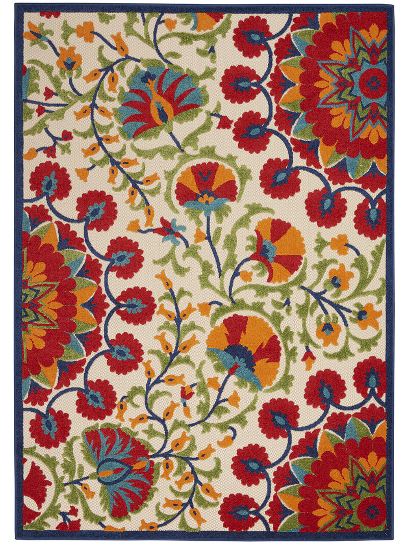 Aloha ALH20 Red/Multicolor 9' x 12' Rug