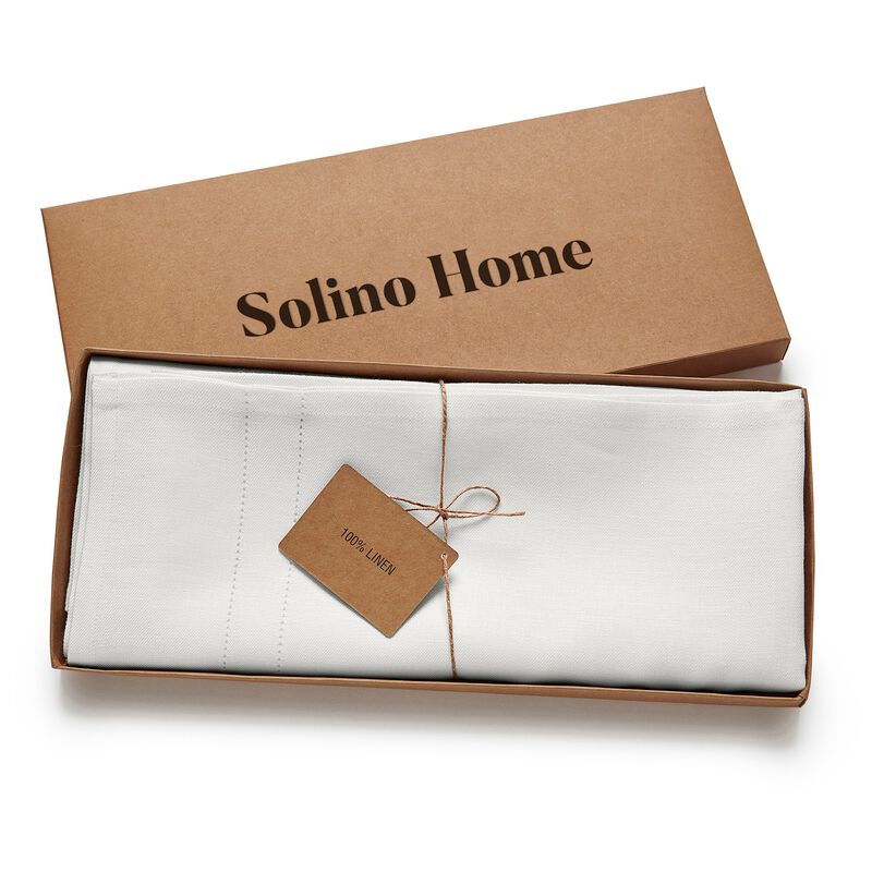 Solino Home 100% Pure Linen Bath Towel 30 x 54 Inch
