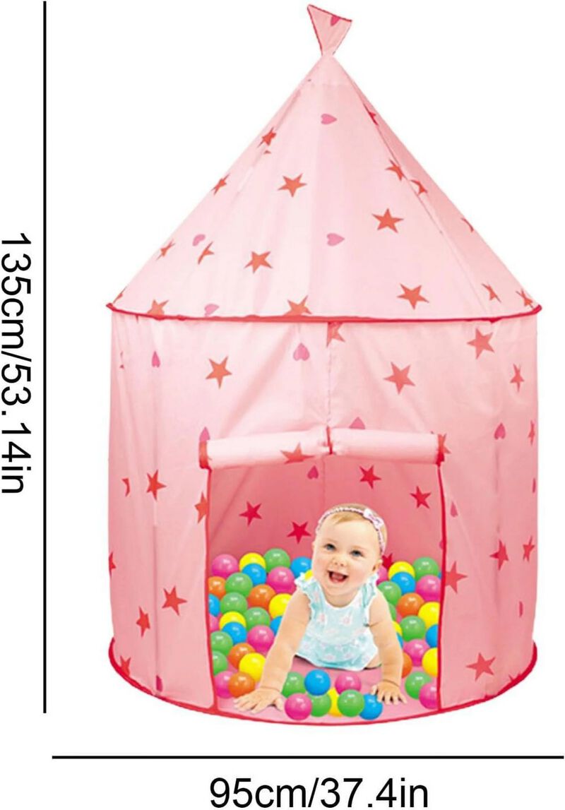 Children’s Princess Play Tent Foldable Castle for Indoor and Outdoor Use