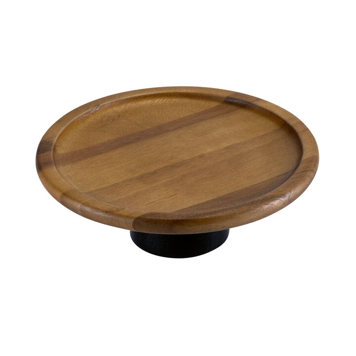 Cake Stand - small - Black Acacia Base