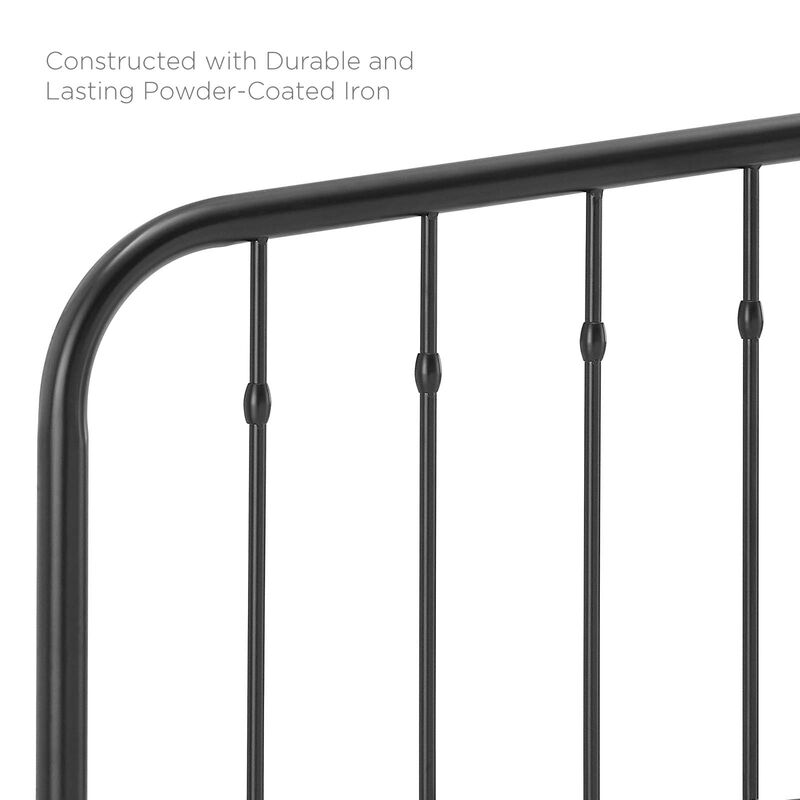 Modway - Lennon Queen Metal Headboard Black