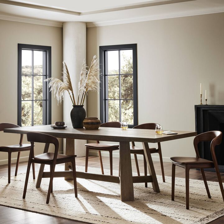 Munich 96" Warm Natural Oak Dining Table