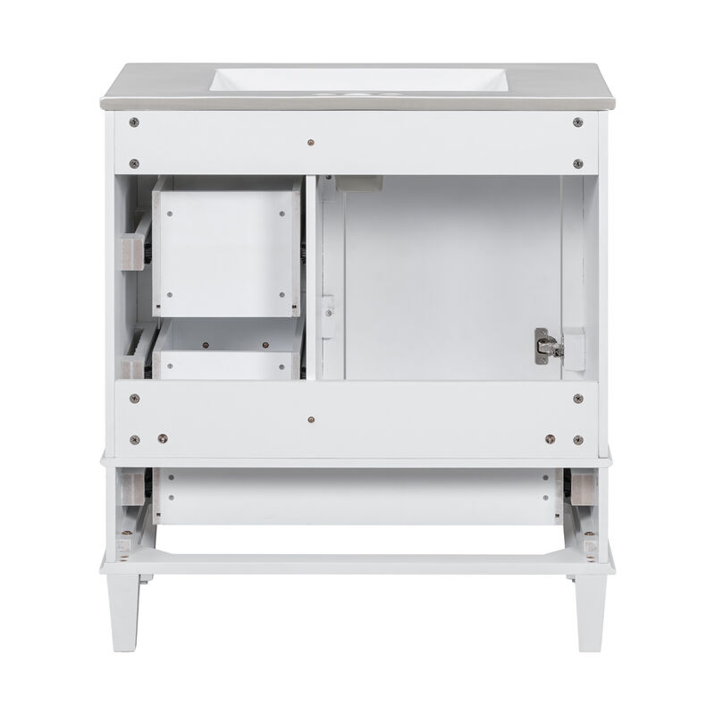 Merax Modern Bathroom Cabinet Vanity with Sink
